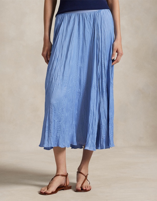 Polo Ralph Lauren - Crinkled Satin A-Line Skirt