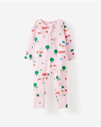 Cotton On Kids - Growie Long Sleeve Zip Romper - License