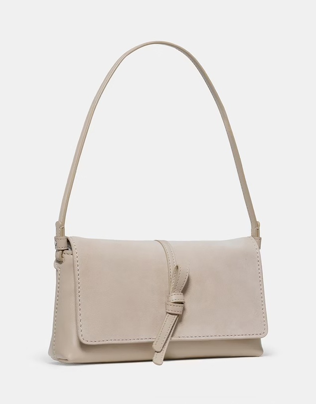 Kate Spade - Loop Fine Grain Leather and Suede Small Flap Shoulder Bag