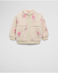 Country Road - Print Sherpa Zip Through
