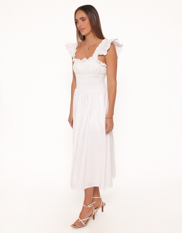 Petal & Pup - Bronte Midi Dress - White