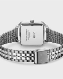 Cluse - Gracieuse Silver Link & Élevé Silver Tennis Bracelet Gift Set