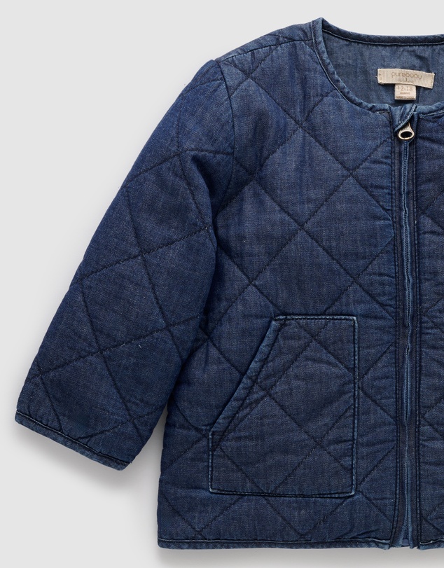 Purebaby - Quilted Padded Jacket -Kids-Babies