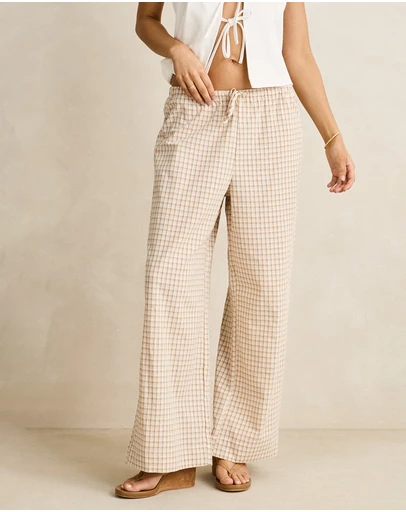 Rhythm - London Check Beach Pants