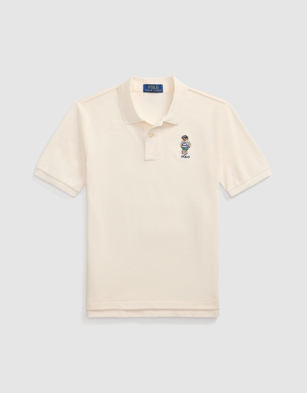 Polo Ralph Lauren - Polo Bear Cotton Mesh Polo Shirt - Teens