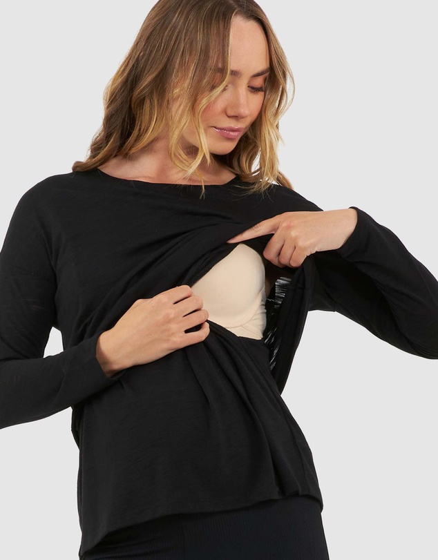 Ripe Maternity - Jazmin Long Sleeve Nursing Top