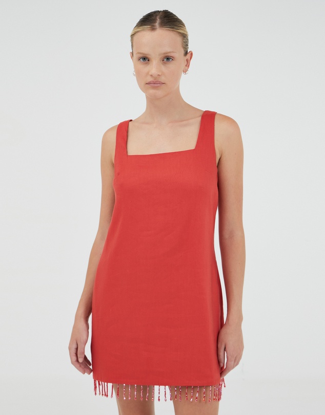 Third Form - Flame Linen Mini Dress
