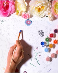 Journey Of Something - Paint by Numbers - Pressed Flowers