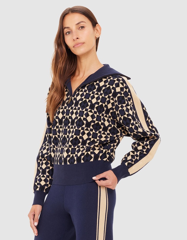 The Upside - Cosmo Kairo Half Zip Knit Jumper