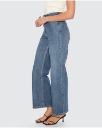 Thrills - Holly High Rise Stretch Wide Jeans