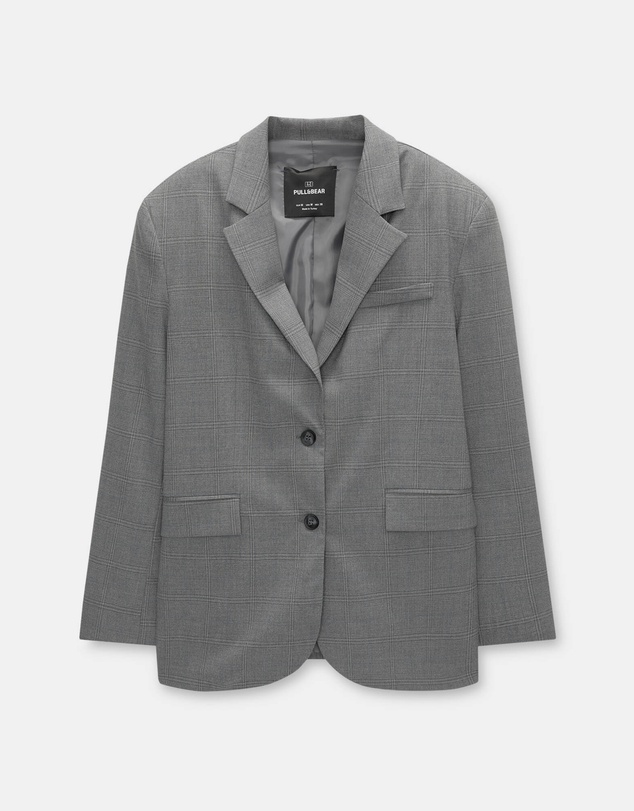 Pull&Bear - Oversize Check Blazer