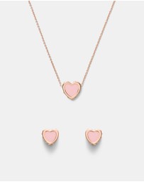 MIMCO - Lover Heart Earrings And Necklace Set