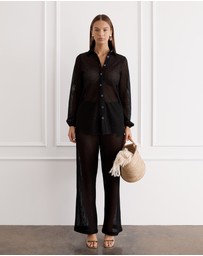 Aqua Blu Australia - Foncé Odilia Beach Shirt