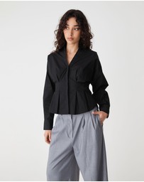 Forcast - Billie Pleat Waist Shirt