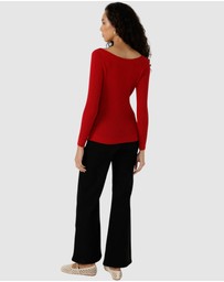 SACHA DRAKE - Claire Knit In Red