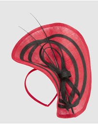 Max Alexander - Large Red Racing Fascinator