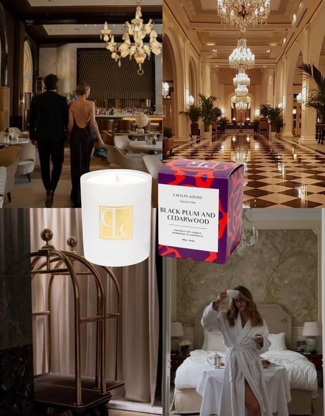 Caitlin Louise Collection - Black Plum and Cedarwood Candle