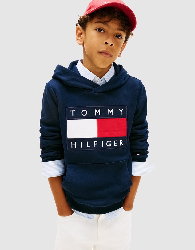 Tommy Hilfiger - Heritage Flag Badge Terry Hoody - Kids