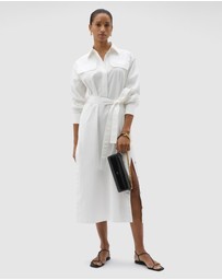 Oroton - Button Detail Shirt Dress