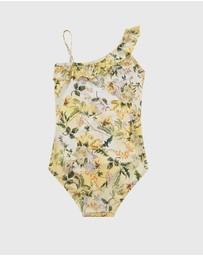 Aqua Blu Kids - Holly One Shoulder One Piece - Teens