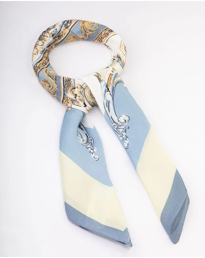 Lovisa - Blue Fabric Regal Printed Scarf