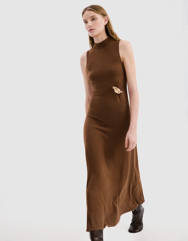 M.N.G - Knitted Dress With Metal Detail