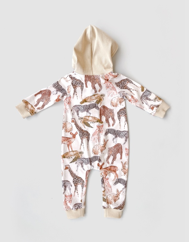 WITH LOVE FOR KIDS - Hooded All In One - Babies