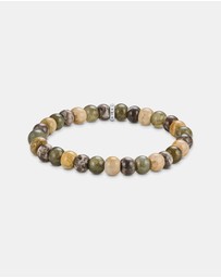 THOMAS SABO - THOMAS SABO Bracelet with labradorite and crocodile jasper beads