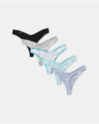 Cotton On Body - 5-Pack Cotton Rib G String