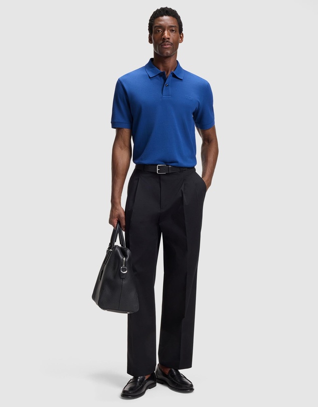 BOSS - Pallas Polo Shirt in Cotton Piqué With Embroidered Logo