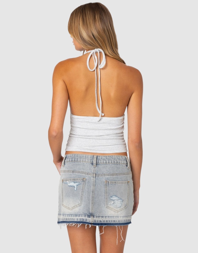 EDIKTED - Lanai Striped Halter Top