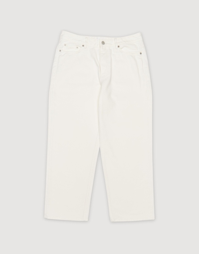 Revibe - Repaired Assembly Label Denim Straight Leg Jean