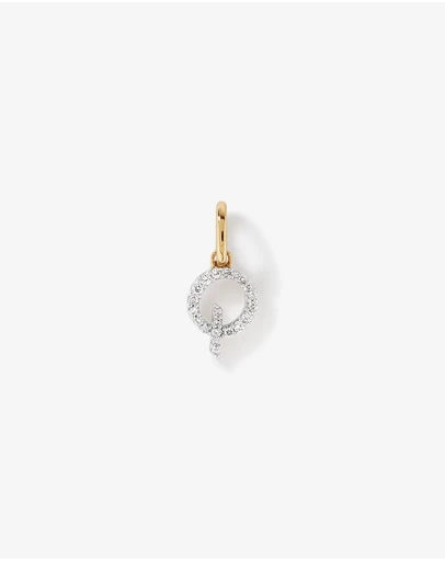 Michael Hill - Diamond Letter Q Initial Pendant in 10kt Yellow Gold