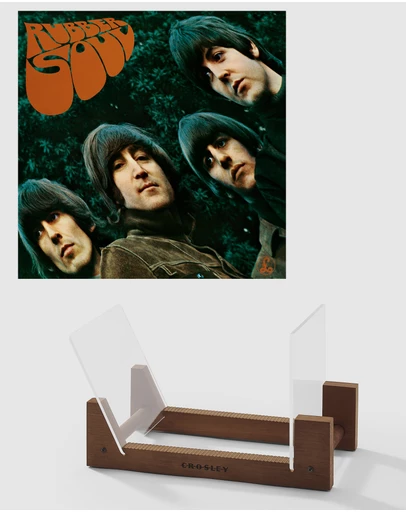 Universal Music - The Beatles Rubber Soul - Vinyl Album & Crosley Record Storage Display Stand