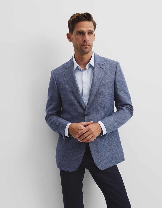Country Road - Regular Wool Blend Houndstooth Jacket