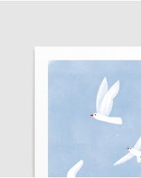 Olive et Oriel - Seaside by Bea Muller Art Print