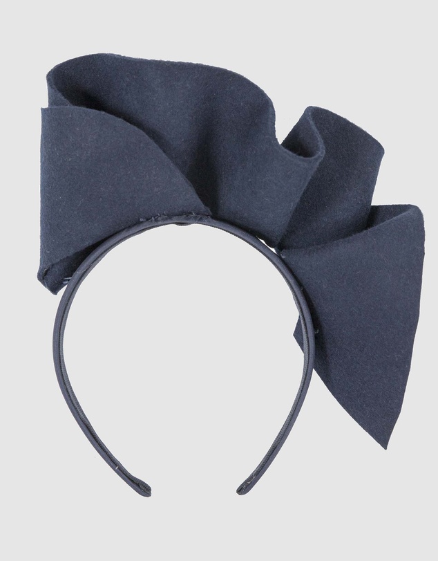 Max Alexander - Felt Navy Winter Racing Fascinator