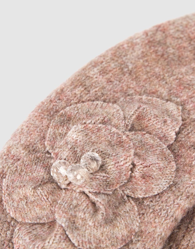 Max Alexander - European Made Beige Soft Wool Beret