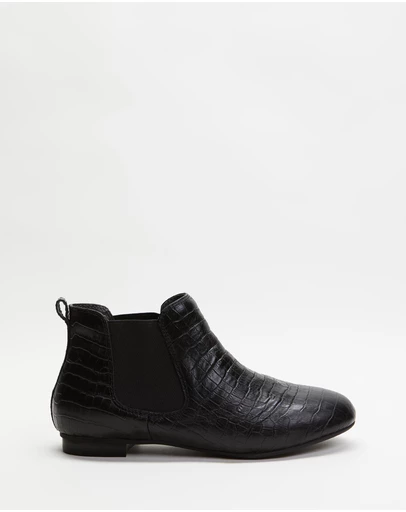Mia Vita - Sally Chelsea Boot - Black Croc