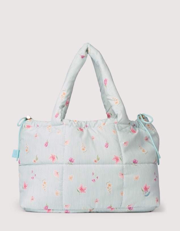 The Somewhere Co - Blue Garden Marshmallow Midi Tote