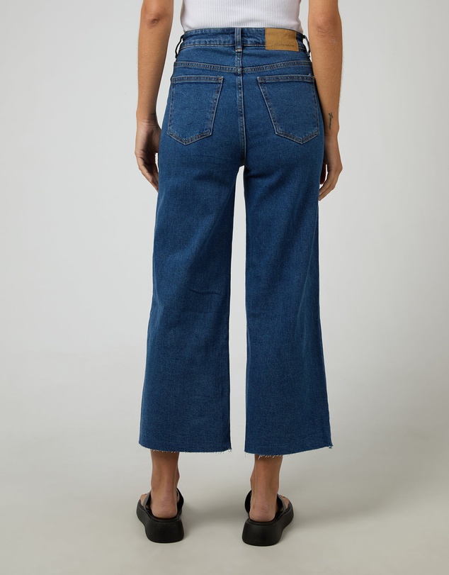 All About Eve - Charlie High Rise Wide Leg Jean Mid Blue