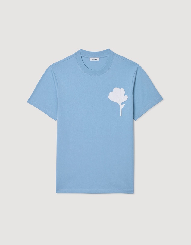 Sandro - Layered Flower Tee Shirt
