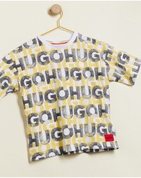 HUGO - All Over T-Shirt - Kids-Teens