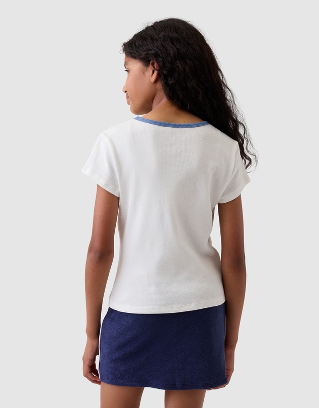 GAP - SS Perfect Rib Tee Graphic - Teens