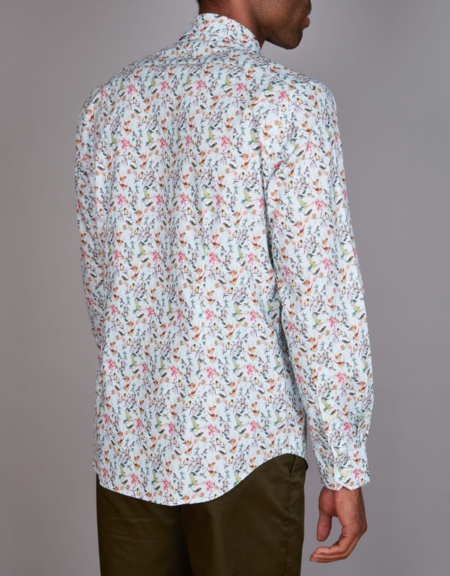 Simon Carter - Floral Bird Print Shirt