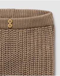 Wilson & Frenchy - Chestnut Organic Knitted Leggings - Babies