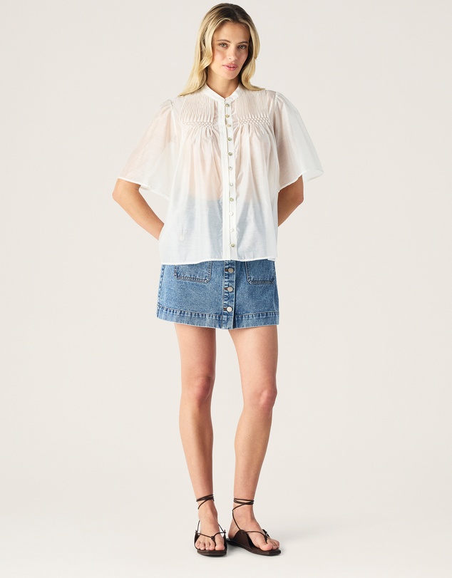MOS The Label - Romy Short Sleeve Blouse