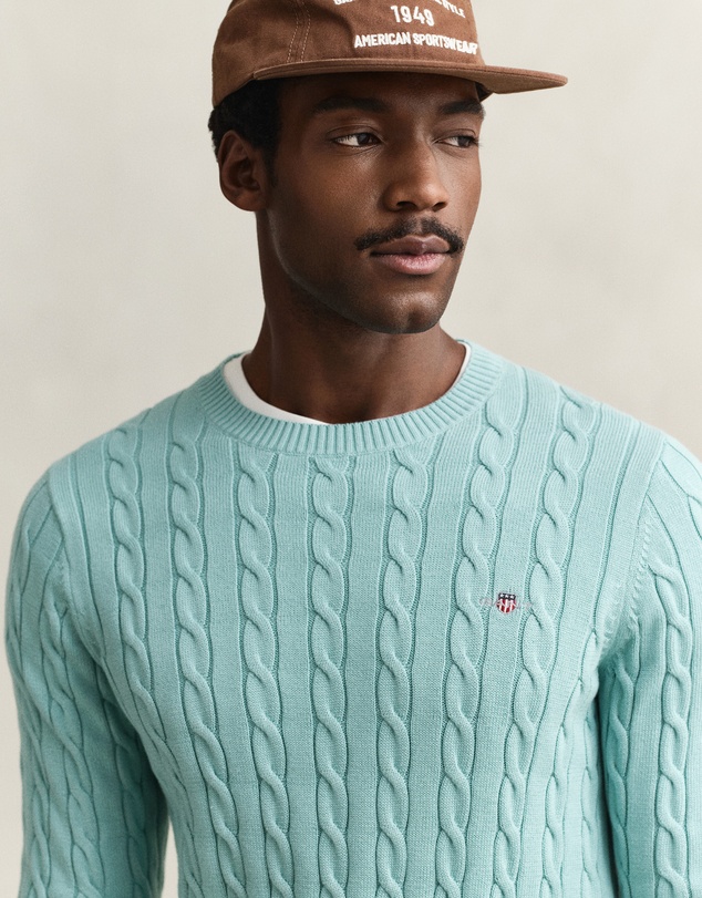Gant - Cotton Cable Crew Neck