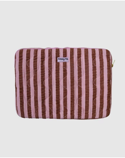 Mosey Me - Sundae Seersucker Laptop Case