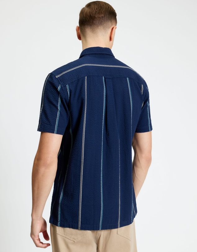 Ben Sherman - Seersucker Stripe Short Sleeve Shirt